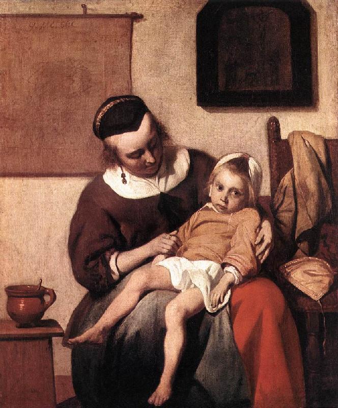 METSU, Gabriel The Sick Child af oil painting image
